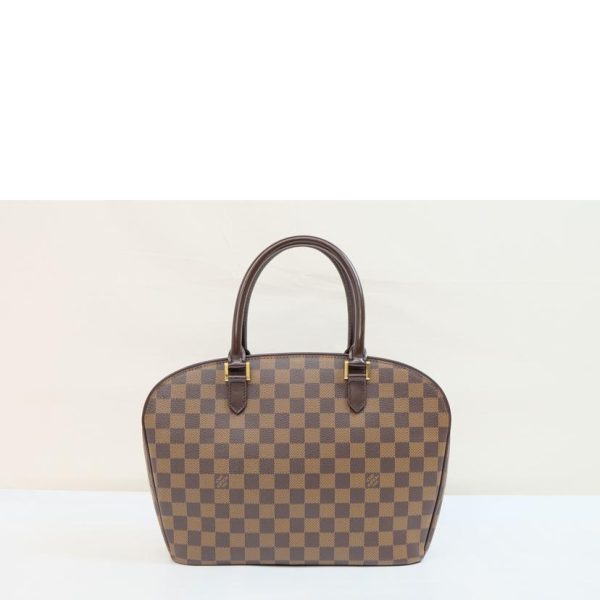 53280 2 Louis Vuitton Saria Horizontal Damier Ebene Shoulder Bag Brown