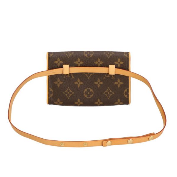 53291 2 Louis Vuitton Pochette Florentine Monogram Clutch Bag Brown