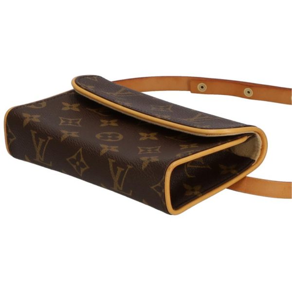 53291 3 Louis Vuitton Pochette Florentine Monogram Clutch Bag Brown