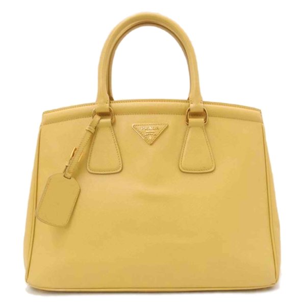 53297 1 Prada Saffiano Tote Yellow