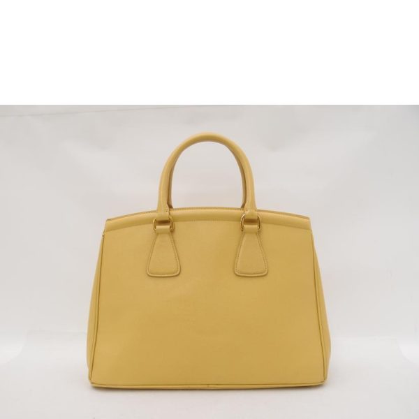 53297 2 Prada Saffiano Tote Yellow