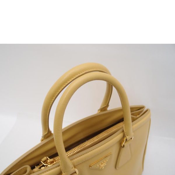 53297 4 Prada Saffiano Tote Yellow