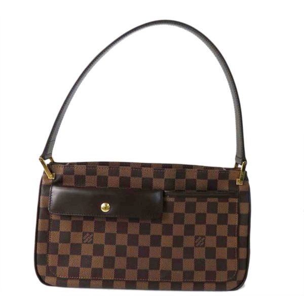 53372 1 Louis Vuitton Aubagne Damier Shoulder Bag Brown