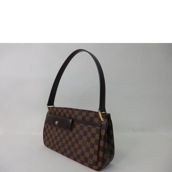 53372 3 Louis Vuitton Aubagne Damier Handbag Brown