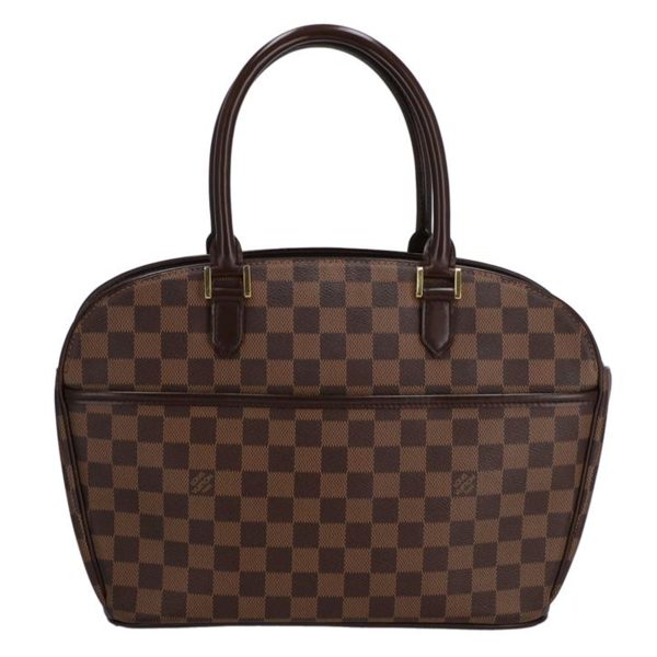 53389 1 Louis Vuitton Saria Horizontal Damier Ebene Shoulder Bag Brown