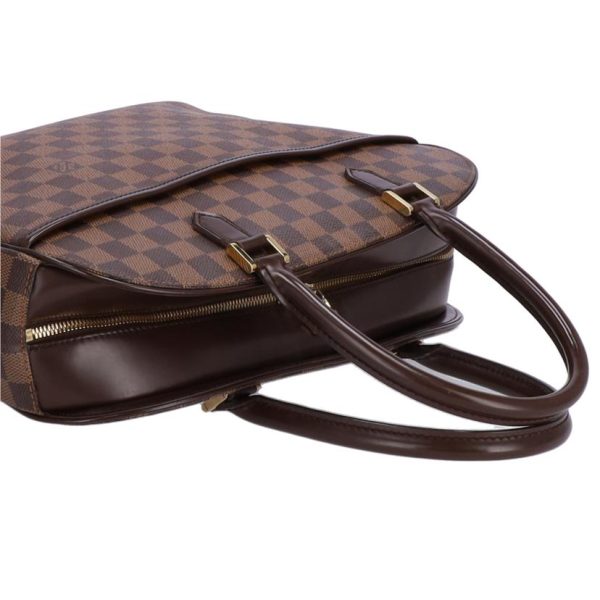 53389 4 Louis Vuitton Saria Horizontal Damier Ebene Shoulder Bag Brown