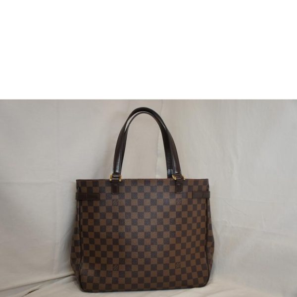 53396 2 Louis Vuitton Uzes Damier Ebene Tote Bag Brown