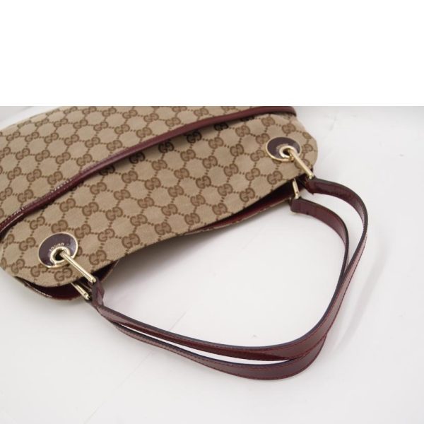 53396 4 Gucci GG Canvas Tote Bag Red