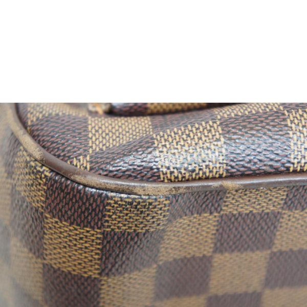 53396 7 Louis Vuitton Uzes Damier Ebene Tote Bag Brown