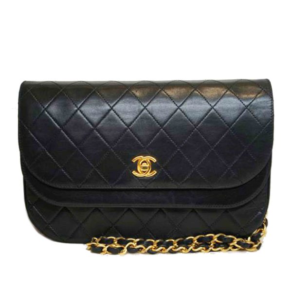 53426 1 Chanel Vintage Chain Shoulder Bag Lambskin