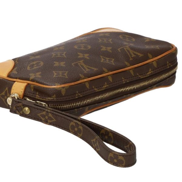 53429 4 Louis Vuitton Marly Dragonne Monogram Clutch Bag Brown