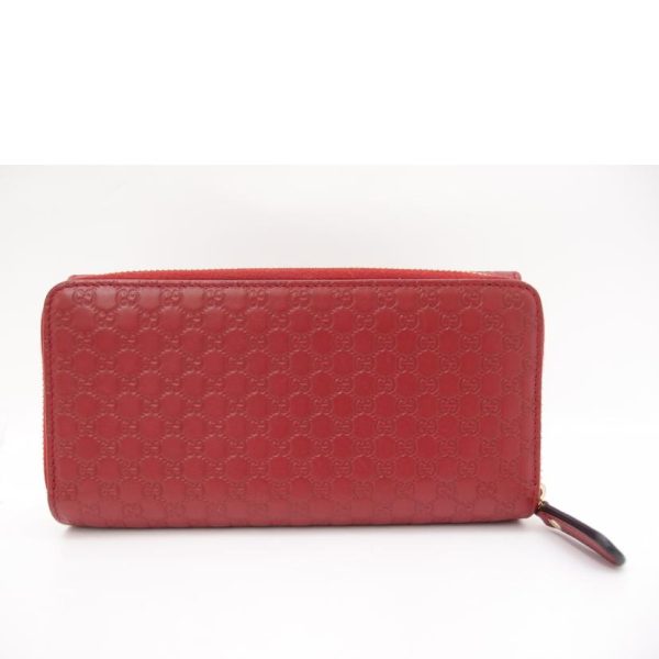 53457 2 Gucci Guccisima Round Zip Long Wallet Red