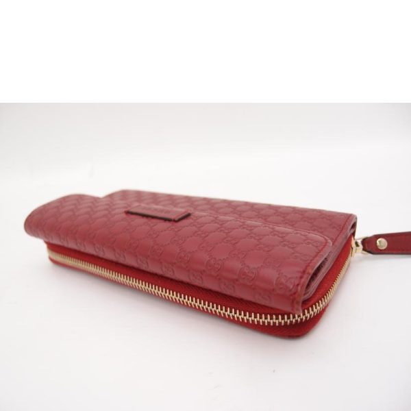 53457 3 Gucci Guccisima Round Zip Long Wallet Red