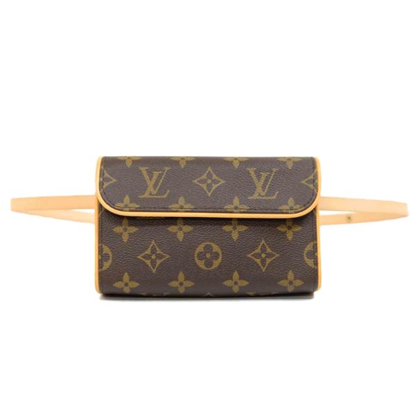 53471 1 Louis Vuitton Pochette Florentine Monogram Handbag Brown