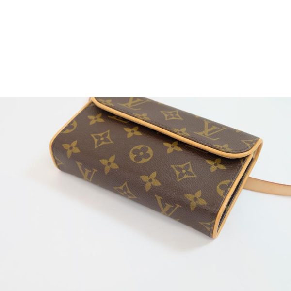 53471 3 Louis Vuitton Pochette Florentine Monogram Handbag Brown