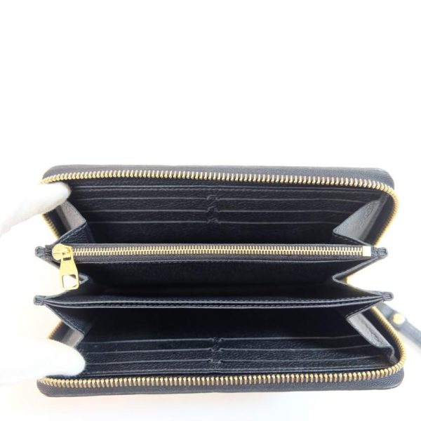 53512 4 Louis Vuitton Zippy Empreinte Wallet Black