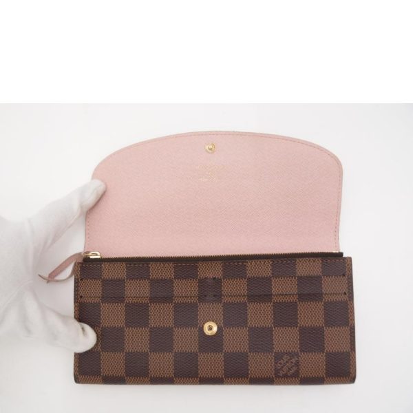 53523 4 Louis Vuitton Emily Wallet Damier Rose Ballerine