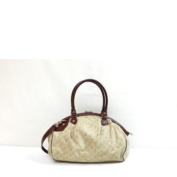 53567 2 Gucci GG Canvas Sookie Diamante 2 Way Bag