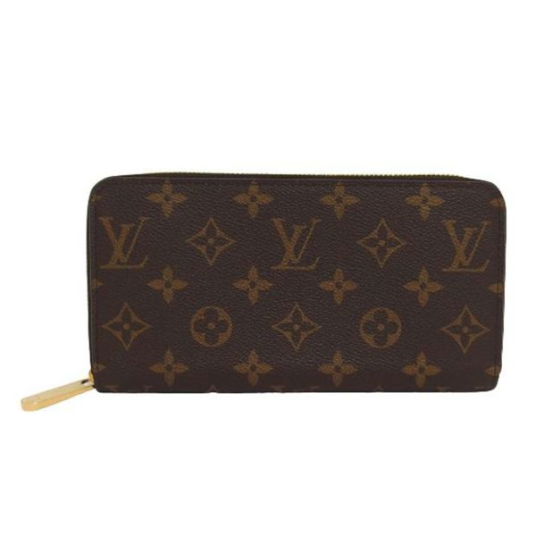 53598 1 Louis Vuitton Zippy Monogram Wallet Brown