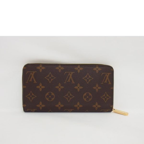 53598 2 Louis Vuitton Zippy Monogram Wallet Brown