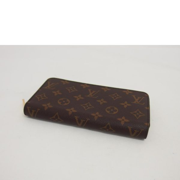 53598 3 Louis Vuitton Zippy Monogram Wallet Brown