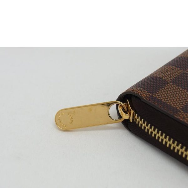 53604 7 Louis Vuitton Zippy Wallet Damier Ebene Wallet Bag Brown