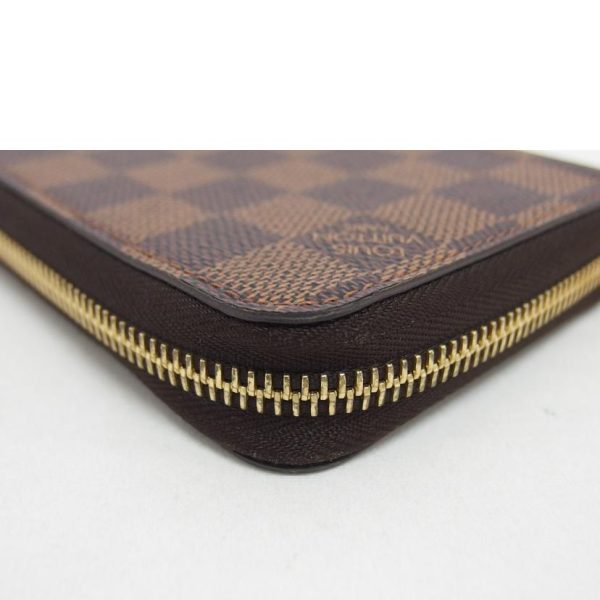 53604 8 Louis Vuitton Zippy Wallet Damier Ebene Wallet Bag Brown