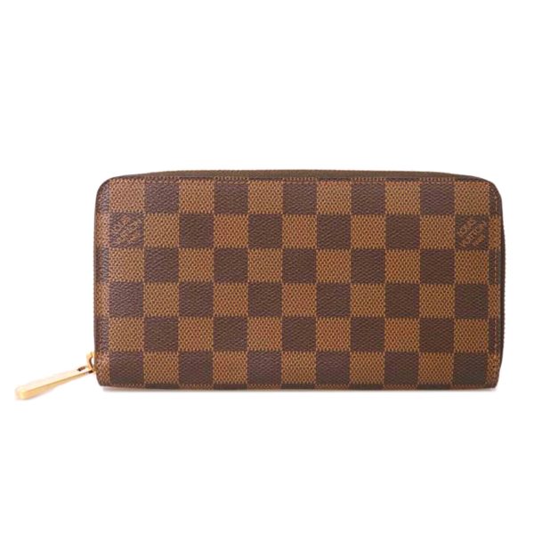 53611 1 Louis Vuitton Zippy Wallet Damier Wallet Bag Brown