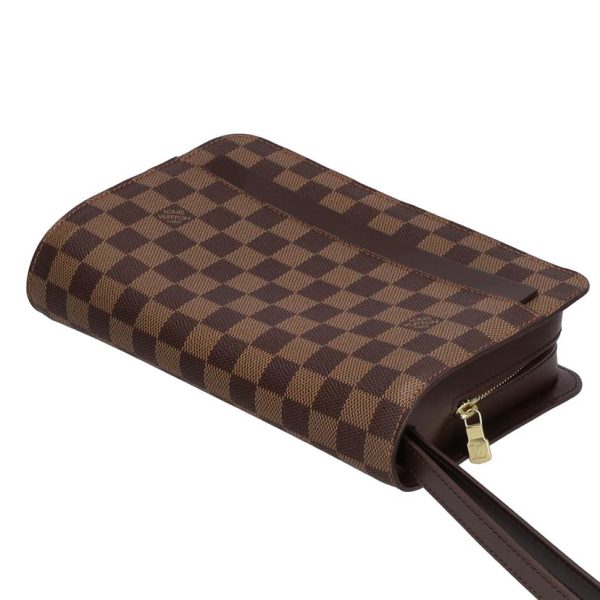 53655 3 Louis Vuitton Saint Louis Damier Ebene Shoulder Bag Brown