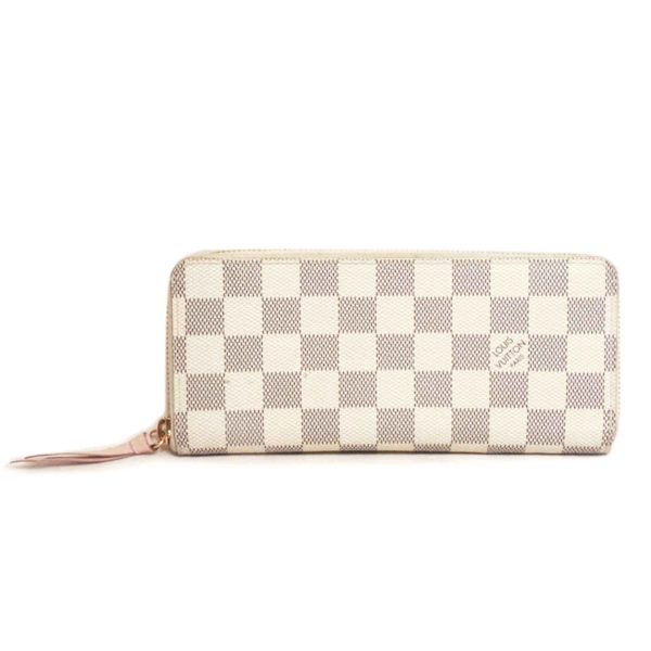 53662 1 Louis Vuitton Clemence Azur Wallet Pink