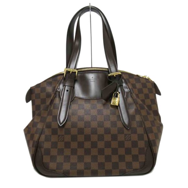 53730 1 Louis Vuitton Verona MM Damier Ebene Handbag Brown