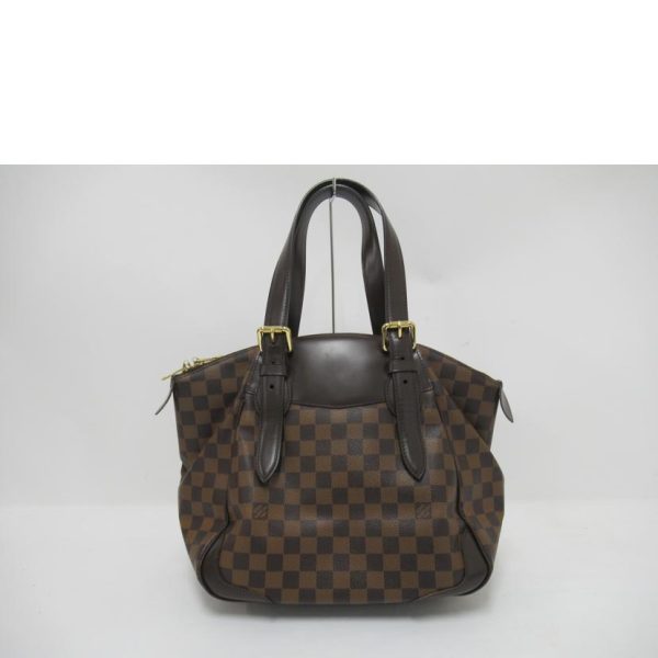 53730 2 Louis Vuitton Verona MM Damier Ebene Handbag Brown