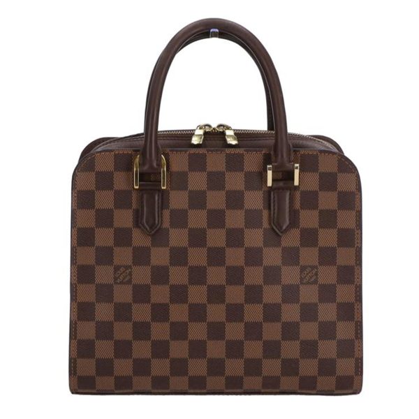 53761 1 Louis Vuitton Triana Damier Ebene Handbag Brown