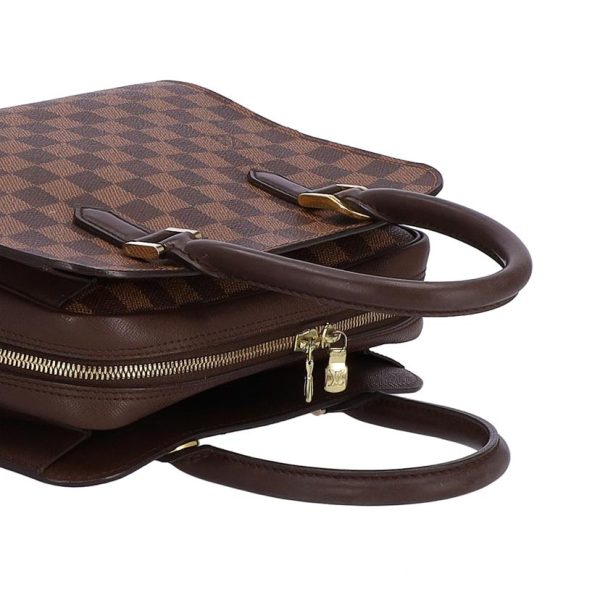 53761 3 Louis Vuitton Triana Damier Ebene Handbag Brown