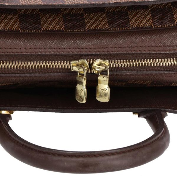 53761 5 Louis Vuitton Triana Damier Ebene Handbag Brown