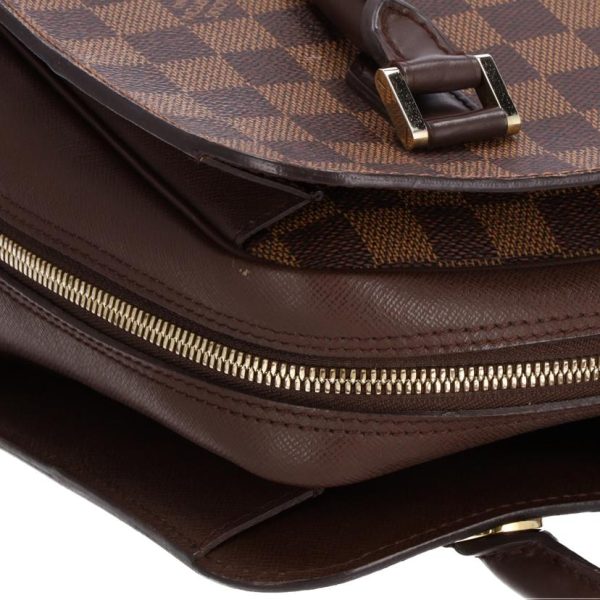 53761 6 Louis Vuitton Triana Damier Ebene Handbag Brown