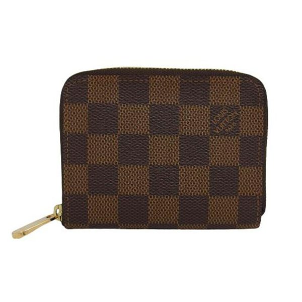 53819 1 Louis Vuitton Zippy Damier Coin Purse Brown