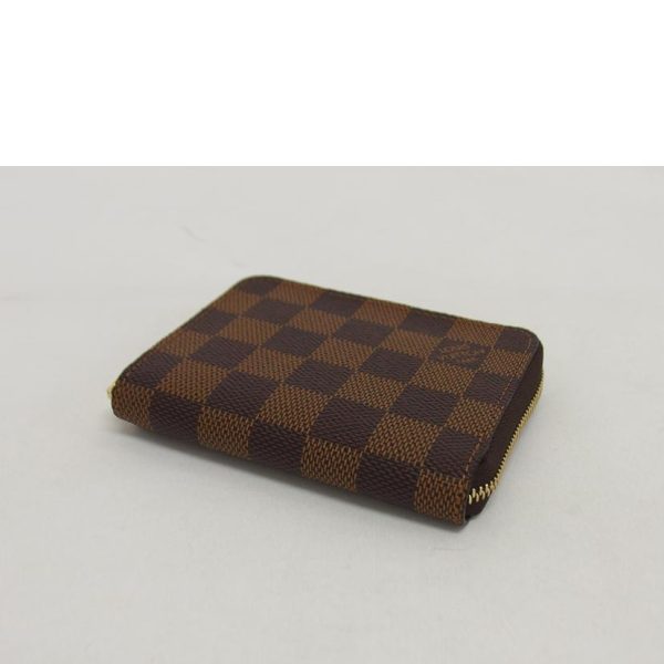 53819 3 Louis Vuitton Zippy Damier Coin Purse Brown