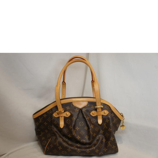 53860 2 Louis Vuitton Tivoli GM Monogram Handbag Brown