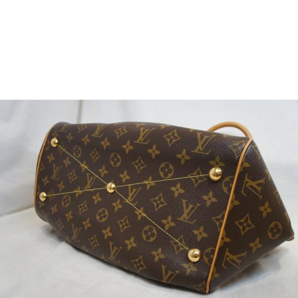 53860 3 Louis Vuitton Tivoli GM Monogram Handbag Brown