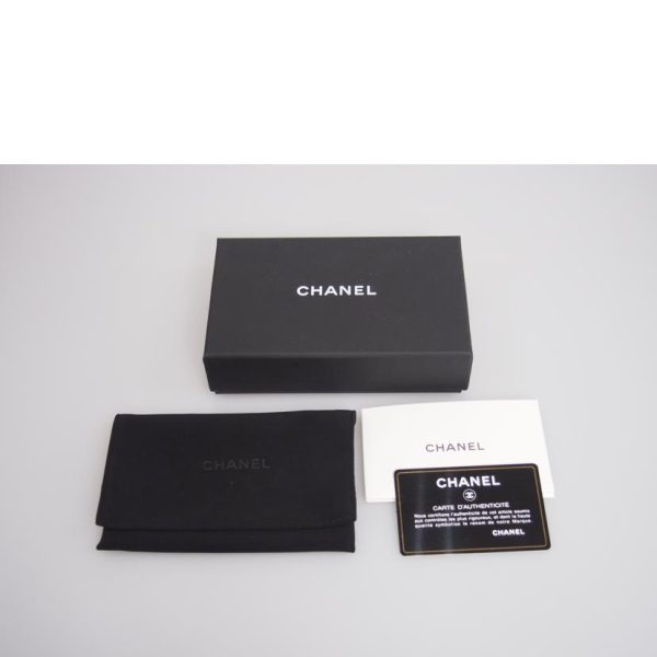 53890 5 Chanel Cocomark Caviar Coin Case Bag Black