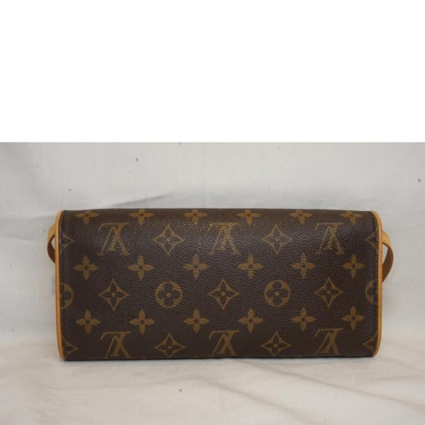 53907 2 Louis Vuitton Pochette Twin GM Monogram Clutch Bag Brown