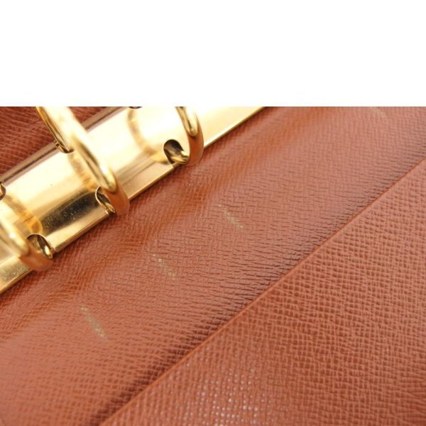 53918 7 Louis Vuitton Agenda MM Monogram Planner Bag Brown