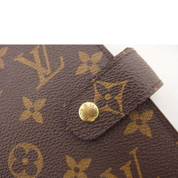 53918 8 Louis Vuitton Agenda MM Monogram Planner Bag Brown