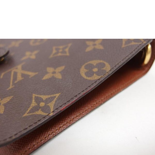 53918 9 Louis Vuitton Agenda MM Monogram Planner Bag Brown