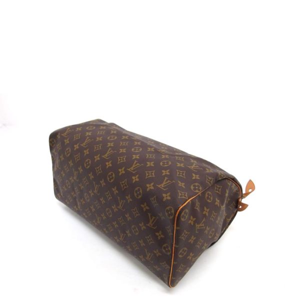 53963 3 Louis Vuitton Speedy Monogram Handbag Brown