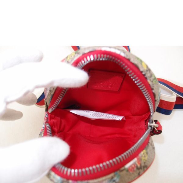 53990 4 GUCCI Childrens GG Supreme Waist Bag Red