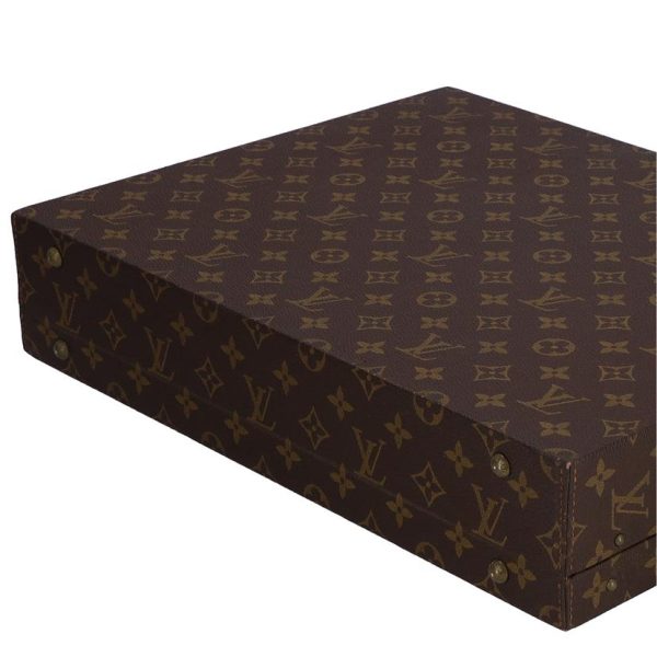 54010 3 Louis Vuitton Duplomat Monogram Briefcase Bag Brown