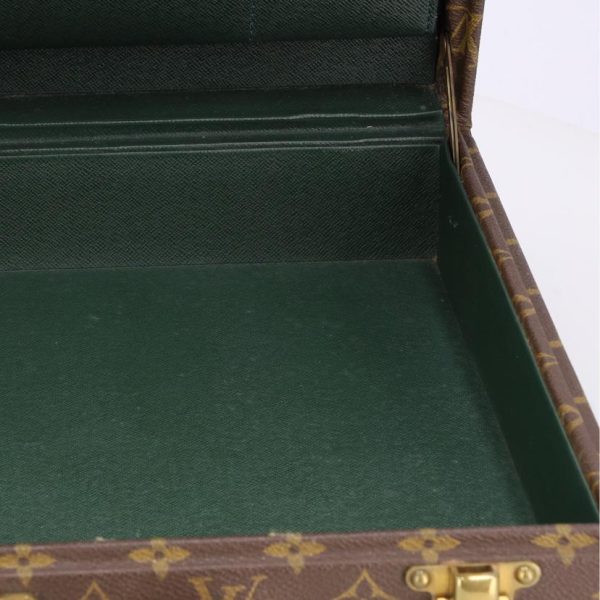 54010 7 Louis Vuitton Duplomat Monogram Briefcase Bag Brown