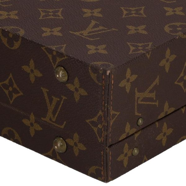 54010 9 Louis Vuitton Duplomat Monogram Briefcase Bag Brown